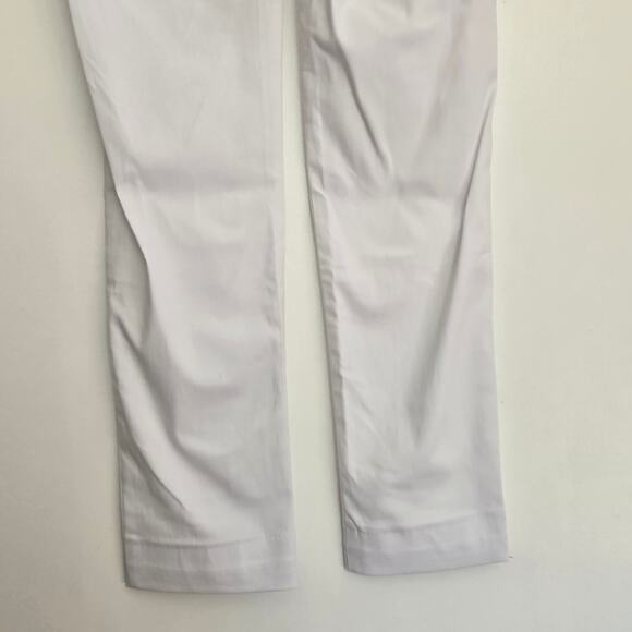 J. McLaughlin Maisie SlimTapered Leg Elastic Waist Pull-On Pants White Women 4 - Picture 5 of 11